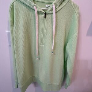 Maurices Green Half Zip-Up Hoodie